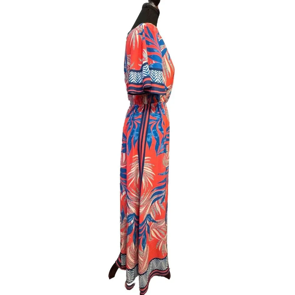 Flying Tomato Dress Small Womens Maxi Long Length Tropical Festival Boho Cruise - Picture 7 of 9